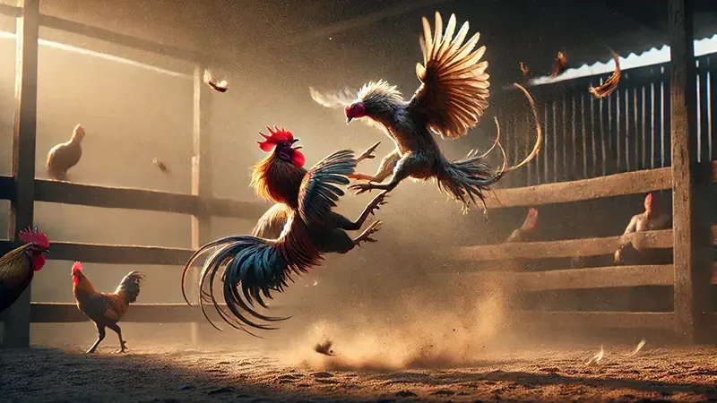 Ilustrasi kategori permainan laga ayam